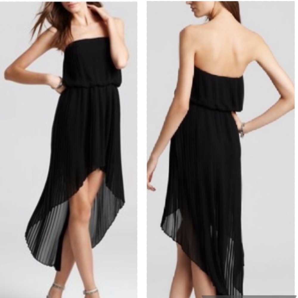 NWOT BCBGENERATION | High-Low Pleated Strapless Dress | XS